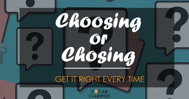 Choosing or Chosing