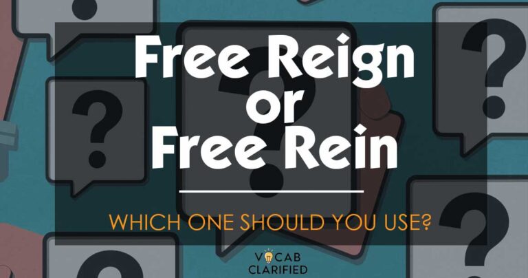 Free Reign Or Free Rein: Which One Should You Use?